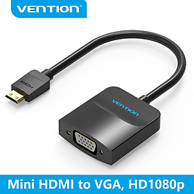 Cáp chuyển đổi Mini HDMI sang VGA Vention AGABB - Hàng Chính Hãng