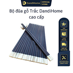 Bộ 10 đôi đũa gỗ trắc DandiHome cao cấp