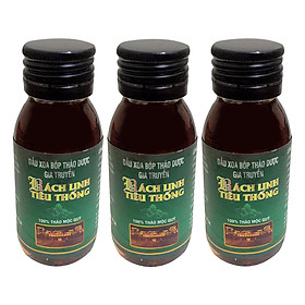 Combo 3 Chai Dầu Xoa Bóp Bách Linh Tiêu Thống (60ml/ Chai)