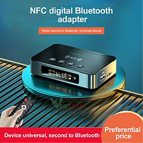 Mua Thiết Bị Nhận Bluetooth NFC Cho Loa Và Amply M6 - Bộ Chuyển Đổi Âm Thanh Không Dây Bluetooth 3 Trong 1 Có Điều Khiển Từ Xa Cho USB  Phát Và Truyền Thẻ TF Hiển Thị Màn Hình Led - Hàng Chính Hãng