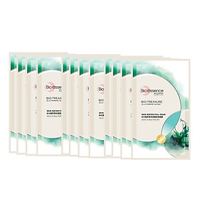 Hộp 12 miếng Mặt nạ tảo biển dưỡng da ẩm mượt Bio Jeju Marine Algae Bio-essence (12m x 20ml)