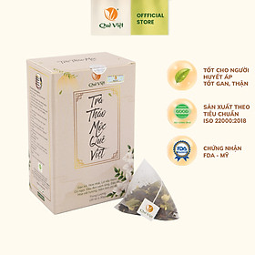 Trà thảo mộc Quê Việt - Mát gan, ngủ ngon, giảm căng thẳng mệt mỏi, nguyên liệu hữu cơ - hộp 600g (20X30g)