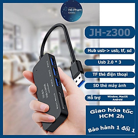 Mua Hub usb ra 3 cổng usb  thẻ TF và SD - Jinghua Z300 - Hồ Phạm