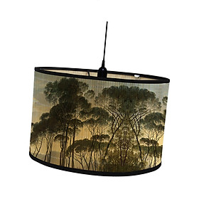 Drum Print Lamp Shade Vintage Light Cover for E26/E27 Lampholder for Hanging