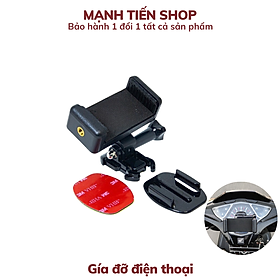 Bộ Kẹp Điện Thoại Dán Lên Mặt Đồng Hồ Xe Máy Xoay 360 - Hàng chính hãng