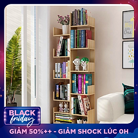 Kệ Sách Thông Minh Kệ Sách Để Sàn Cao Cấp 11 Tầng, Gỗ MDF Phủ Melamin Chống Nước Chống Xước, Hàng Chính Hãng