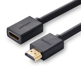 Cáp tín hiệu  HDMI nối dài hỗ trợ 4K 2K full hd dài 1M màu đen UGREEN 10141Hd107 Hàng chính hãng