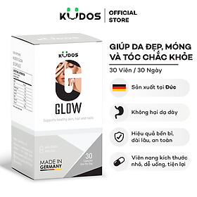 Viên Nang Làm Đẹp Da, Móng, Tóc KUDOS GLOW Hộp 30 Viên