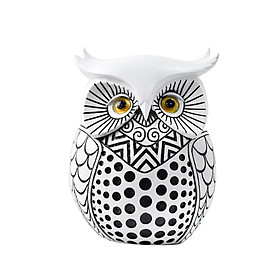 Owl Statue Home Decor Resin Animal Sculpture for Living Room Entrance Office