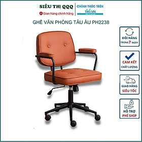 Mua Ghế văn phòng chân xoay phong cách tây âu - Hàng chính hãng