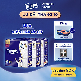 Khăn Giấy Bếp Dạng Rút Đa Năng Siêu Thấm Tempo Bền Dai