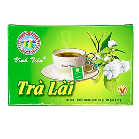 Trà Lài Túi Lọc Vĩnh Tiến (Hộp 20 túi) - Thanh nhiệt, giảm mụn, giảm căng thẳng mệt mỏi.