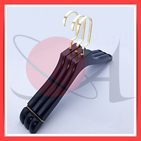 Mua Bộ 20 Móc Áo Gỗ Tự Nhiên Màu Đen Vai Dày 20 mm Lên Phom Chuẩn Đẹp