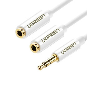 Mua Ugreen UG10739AV134TK 25CM Màu Trắng Cáp âm thanh 2 đầu 3.5mm âm sang 3 ly dương - HÀNG CHÍNH HÃNG