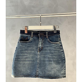 Chân váy Jeans chữ A chất liệu Denim cao cấp mềm mại co dãn nhẹ style cá tính