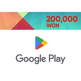 Hàn Quốc [Evoucher] Google Play Gift Card (Korea) 구글기프트카드 200,000 W.ON