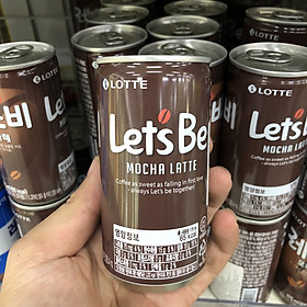 Cà Phê Uống Liền Let s Be Mocha Latte Lotte Hàn Quốc Lon 175ml