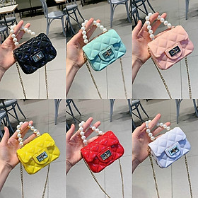 TÚI XÁCH SUPER MINI QUAI NGỌC ( giao mầu ngẫu nhiên )