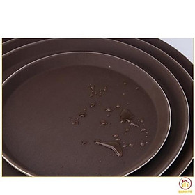Mua (Giá sale) Khay tròn trống trơn trượt khay bưng bê quán ba rơi không vỡ chất liệu dầy 3 cỡ