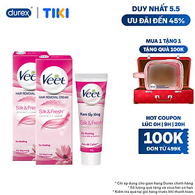 Combo 2 Kem Tẩy Lông Cho Da Thường Veet Silk Fresh 50G