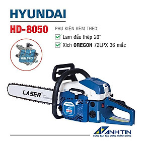 Mua Máy cưa xích HYUNDAI HD-8050 | Công suất 3.0HP | Dung tích xy lanh 49.3cc