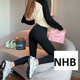 Quần Legging Nữ Cao Gen Bụng Nâng Mông, Quần Legging Dài Thun Lạnh Ôm Eo Hàng QC [HÀNG CAO CẤP] 6.0 Thương Hiệu BAW mã LG01