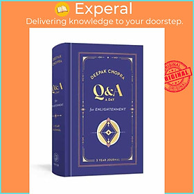 Sách - Q&A a Day for Enlightenment - A Journal by Deepak, M.D. Chopra (UK edition, hardcover)