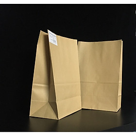 TÚI GIẤY KRAFT ĐÁY VUÔNG KHÔNG QUAI 20x12x30cm, 25 CÁI/ĐƠN