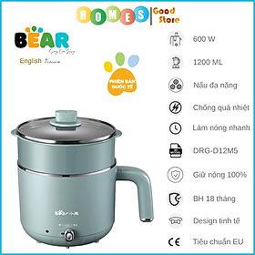 Nồi Điện Đa Năng BEAR DRG- D12M5, Dung Tích 1.2L, Công Suất 600W - Hàng Chính Hãng