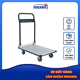 Mua Xe đẩy hàng 4 bánh chống ồn Nikawa FWS-180 sàn nhôm tay cầm thép gấp mở tiện lợi tải trọng 180kg
