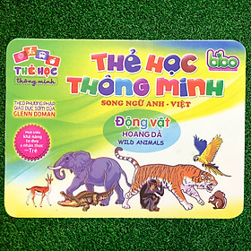 Nơi bán Bộ Thẻ Flashcard Song Ngữ Anh -Việt Theo Phương Pháp Giáo Dục Glenn Doman Chủ Đề Động Vật Hoang Dã BENRIKIDS-HD - Giá Từ -1đ