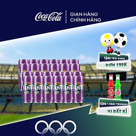Thùng/lốc 24 Lon Nước Ngọt Giải Khát Có Gas Fanta Nho 320ml/Lon Sale 25.07 Coca-Cola Official Store