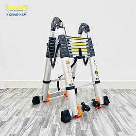 Mua Thang nhôm rút chữ A SUMIKA SK500D NEW - Chữ A cao 2.5m  chữ I cao 5.0m  tải trọng 300kg