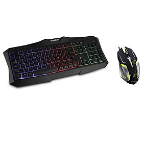 Mua Bộ bàn phím LED giả cơ và chuột Gaming Bosston X19 - K1 led đa màu (Đen) - Hàng Chính Hãng