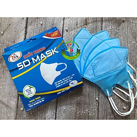 Khẩu trang 5D Mask Nam Anh - Lọc khuẩn, mùi và bụi, vải êm, vừa vặn, không bị lem son