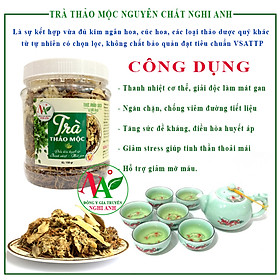 Trà thảo mộc Đông y Nghi Anh 200gr, tốt cho sức khỏe tim mạch, huyết áp giảm mỡ máu, mát gan tốt cho đường tiết liệu