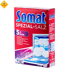 Muối rửa Bát - Ly Somat 1.2kg - Đức + Tặng que thử nước cứng