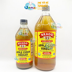 Giấm Táo Hữu Cơ Bragg Nhập Khẩu Chính Hãng Từ Mỹ