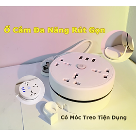 Ổ cắm điện đa năng rút gọn an toàn chống giật dây dài 2.8m