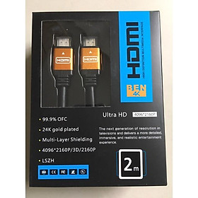 Mua Dây HDMI Ben4K ALU 2M chuẩn 2.0 hỗ trợ Full3D 4K jack mạ vàng