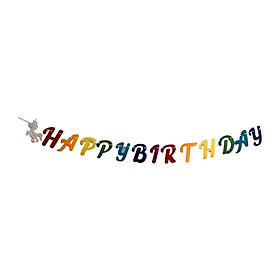 Colored Happy Birthday Bunting Banner Kid's Party Garland Home Ornaments