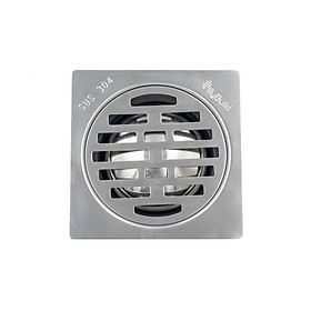 Mua PHỄU THOÁT SÀN CHẮN RÁC  NGĂN MÙI  PHỄU THOÁT NƯỚC INOX SUS 304 NGẮN CÔN TRÙNG  HỐ GA THOÁT NƯỚC INOX CHÓNG GỈ  THOÁT NƯỚC NHANH  PHỄU THOÁT SÀN KÍCH THƯỚC 15x15 cm  D=90 - ABPTS004