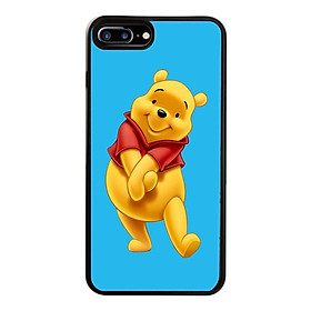 Ốp Lưng Kính Cường Lực Dành Cho Điện Thoại iPhone 7 Plus / 8 Plus Gấu Pooh Mẫu 6