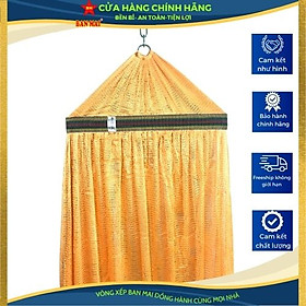 Võng lưới số 9, căng kim dày BAN MAI, khổ rộng, cán thép 50 ( Giao màu ngẫu nhiên )