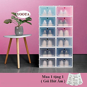 Mua Combo 5 Hộp Để Giầy  Hộp Đựng Giầy Nhựa Nắp Cứng Size Lớn Tiện Dụng (Video Ảnh Thật )