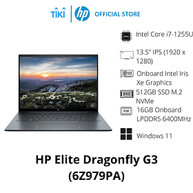 Mua Laptop HP Elite Dragonfly G3 6Z979PA (Intel Core i7-1255U | 16GB | 512GB | Intel Iris Xe | 13.5 inch WUXGA+ | Cảm ứng | Win 11 Pro | Xanh) - Hàng Chính Hãng