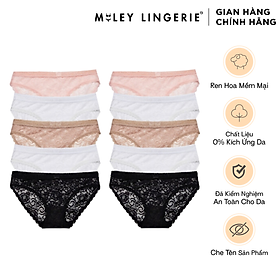 Combo 10 quần lót nữ ren ép bông miley lingerie fls_03 - giao màu ngẫu nhiên