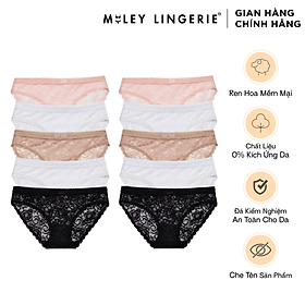 Combo 10 Quần Lót Nữ Ren Ép Bông Miley Lingerie FLS_03 - Giao màu ngẫu nhiên