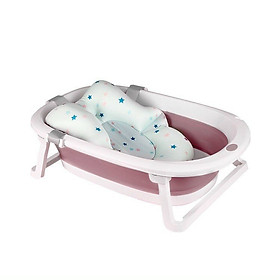 Mua Bồn tắm gấp gọn loại cao cấp kèm phao nằm cực tiện cho con từ 0-7 tuổi