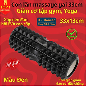 Con Lăn Foam Roller Massage Gai 33cm - Ống Lăn Dãn Cơ Tập Gym, Yoga, Thể Hình miDoctor